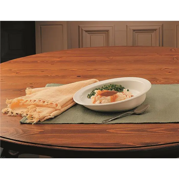 PAT-1540, Hi-Lo Scoop Plate, 228mm dia, White, 