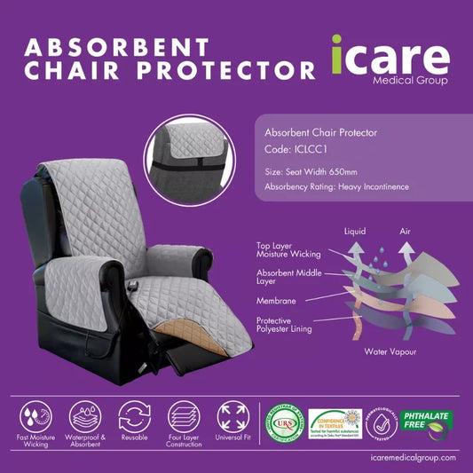 ICLCC1, Icare - Full Absorbent Chair Protector, 