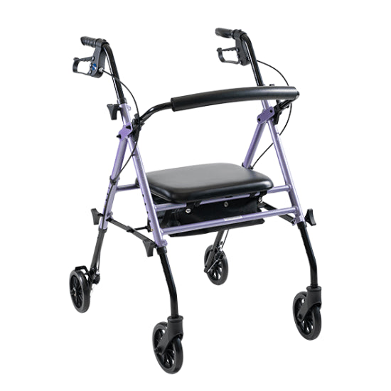 WAF709660PU, Aspire Flex Adjustable Seat Walker 6'' Wheel, 